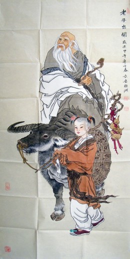 老子出关图